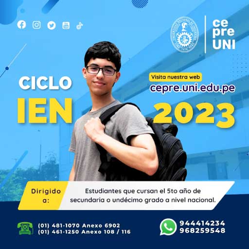 Ciclo de Ingreso Escolar Nacional de la CEPREUNI 2023