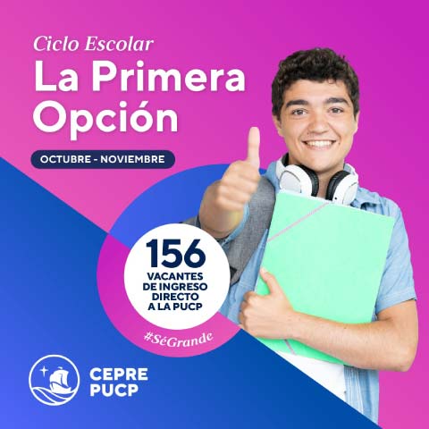 Ciclo escolar la primera opcion CEPREPUCP