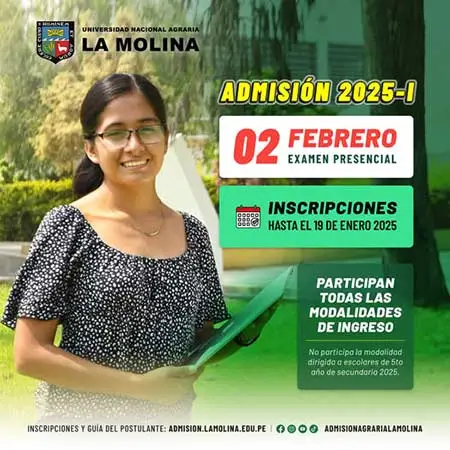 Examen de admision Universidad Agraria La Molina 2025