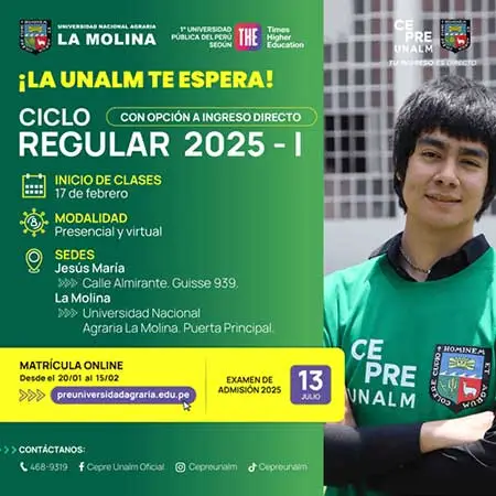 pre agraria la molina ciclo regular 2025